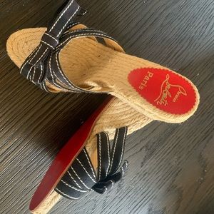 Vintage Louboutin Espadrille Wedges